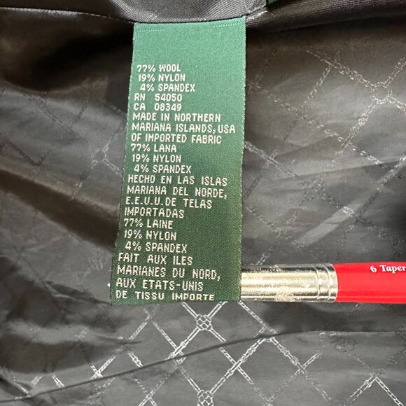 Vintage Lauren Ralph Lauren Black Tuxedo Velvet Collar Equestrian Riding 90s 8P - Picture 9 of 16